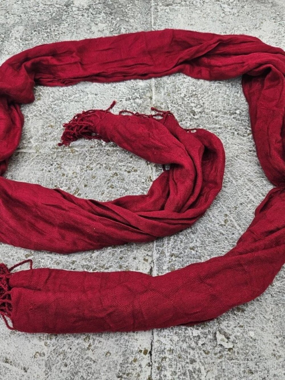 Women Scarf Red 100% Raon Ladies Duppata Shawl Large Size